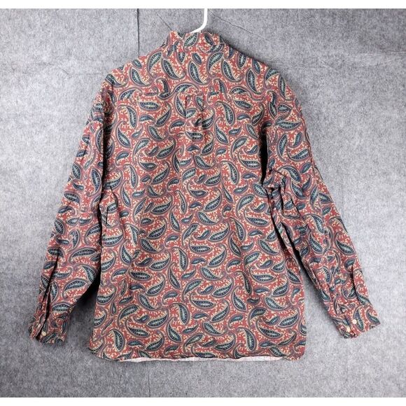 Vintage‎ Dockers Shirt Men's Large Button Up AOP Paisley Heavy Flannel - Picture 3 of 6